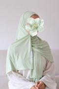 Premium Jersey Hijab mint breeze