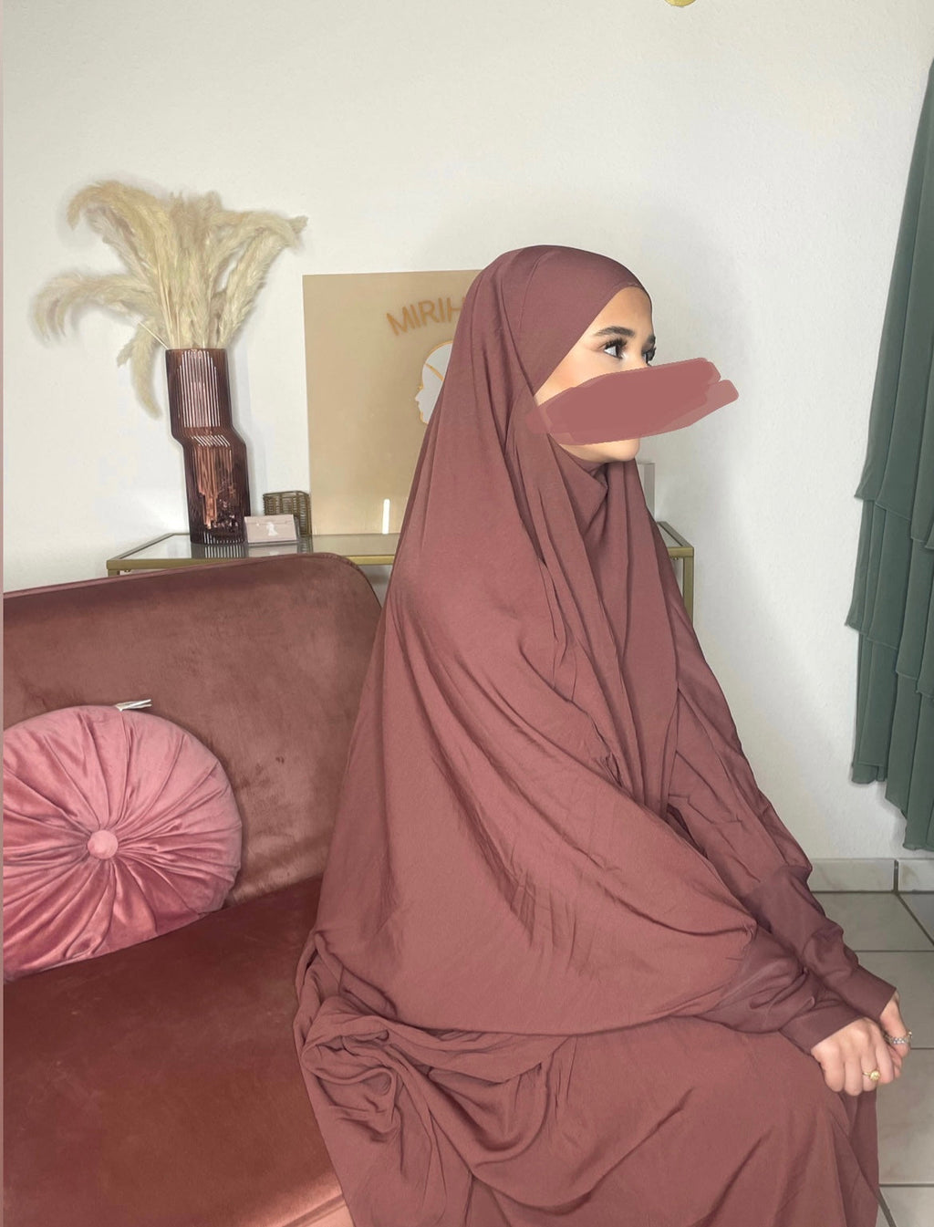 Jilbab mit Rock lycra (11 Farben verfügbar)